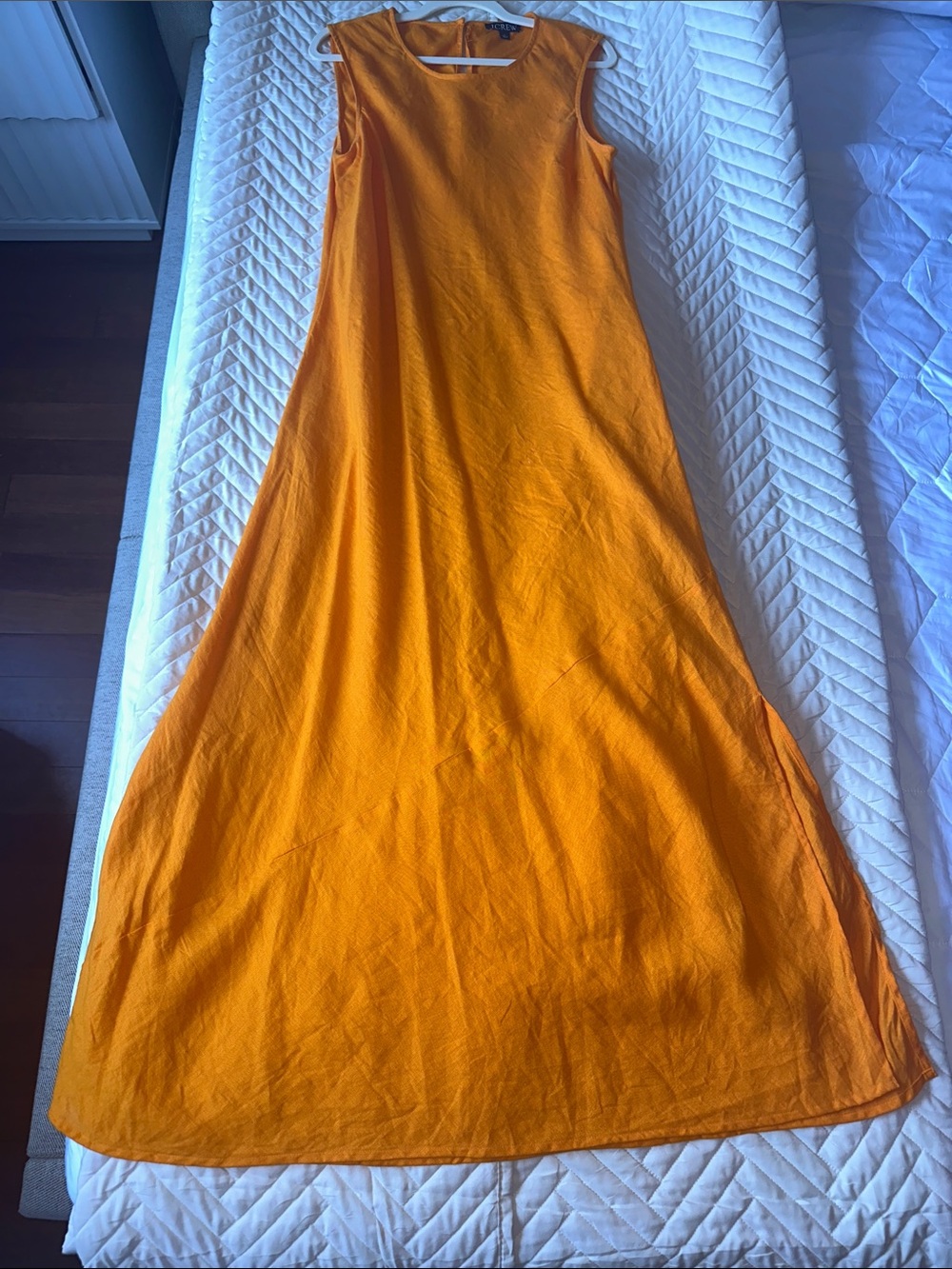 J.Crew 100% Linen Carolyn Dress in Apricot. Excellent EUC condition size L - Picture 4 of 6